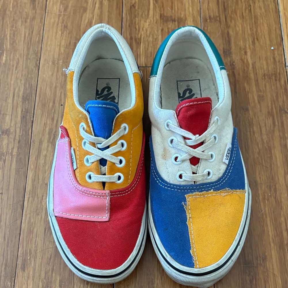 Vans Kids Colorful Patchwork Sneakers